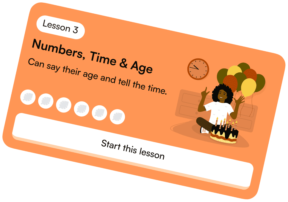 lesson card