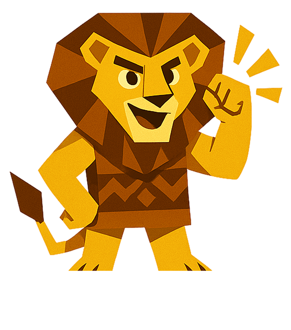 Waving lion